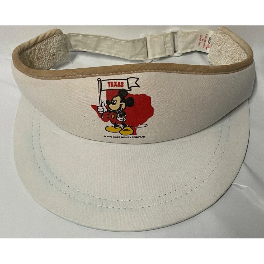 MICKEY MOUSE TEXAS‎ BANNER VISOR VINTAGE LIGHTLY CLEAN